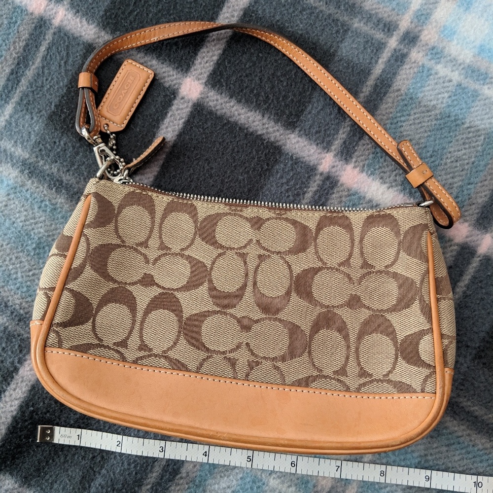 Coach accessories pouch with shoulder strap